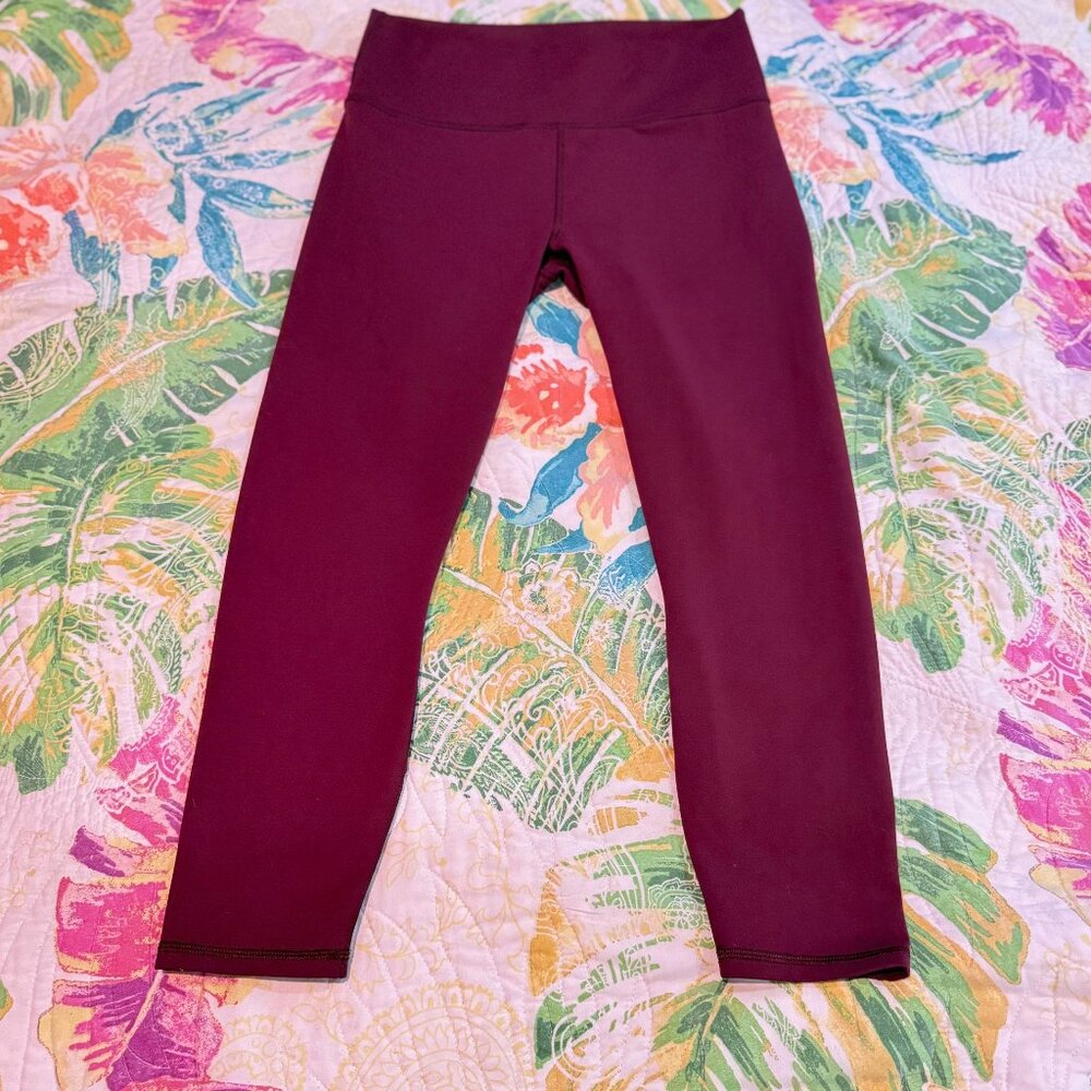 Fabletics Define PowerHold® High-Waisted Legging 7/8 Merlot Size Large - Picture 8 of 13